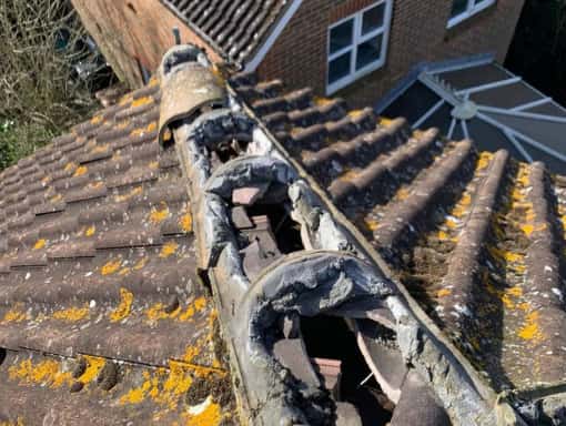 This is a roof that needs repair works carried out in Nuneaton