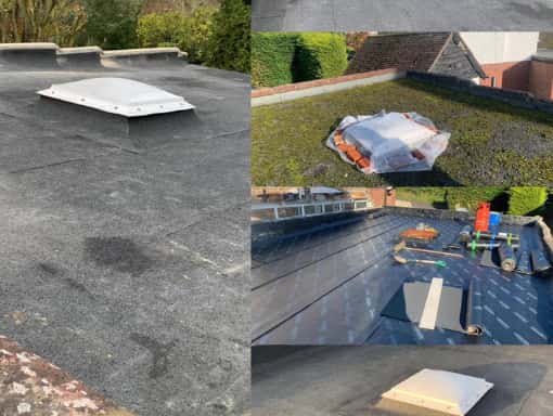 This is a photo of a flat roof repair carried out in Nuneaton. Works have been carried out by Nuneaton Roofing Company